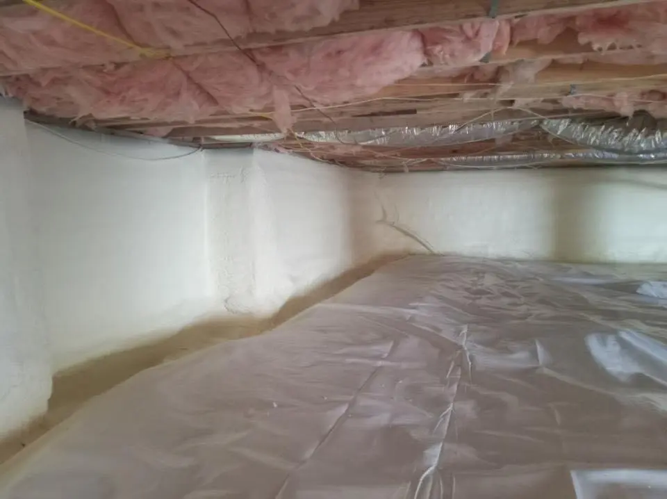 Crawl space encapsulation with closed-cell spray foam for Spray Foam Roofing in Miami Gardens